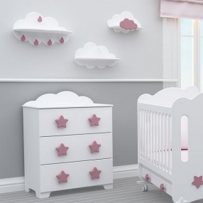 Bambino Casa Stelle Grandi Felici Rosa - Скрин Розов
